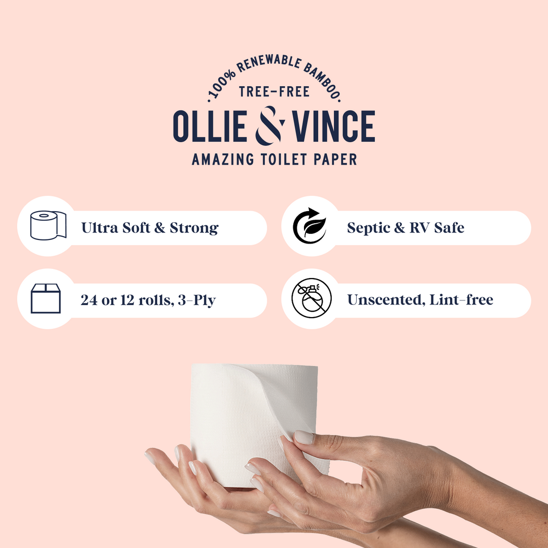 Ollie & Vince Premium Bamboo Toilet Paper